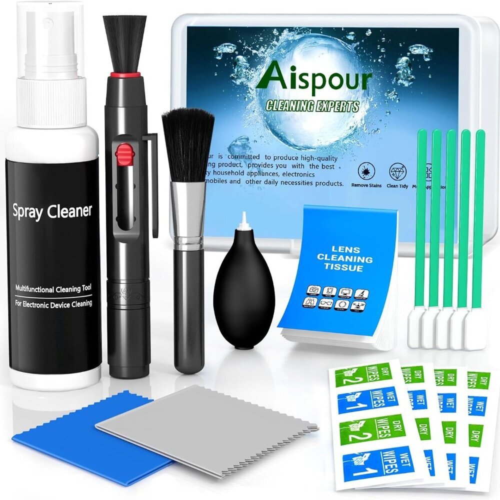 Camera Lens Cleaning Kit, 10-in-1 Camera Cleaning Kit, Camera Lens Cleaner and C